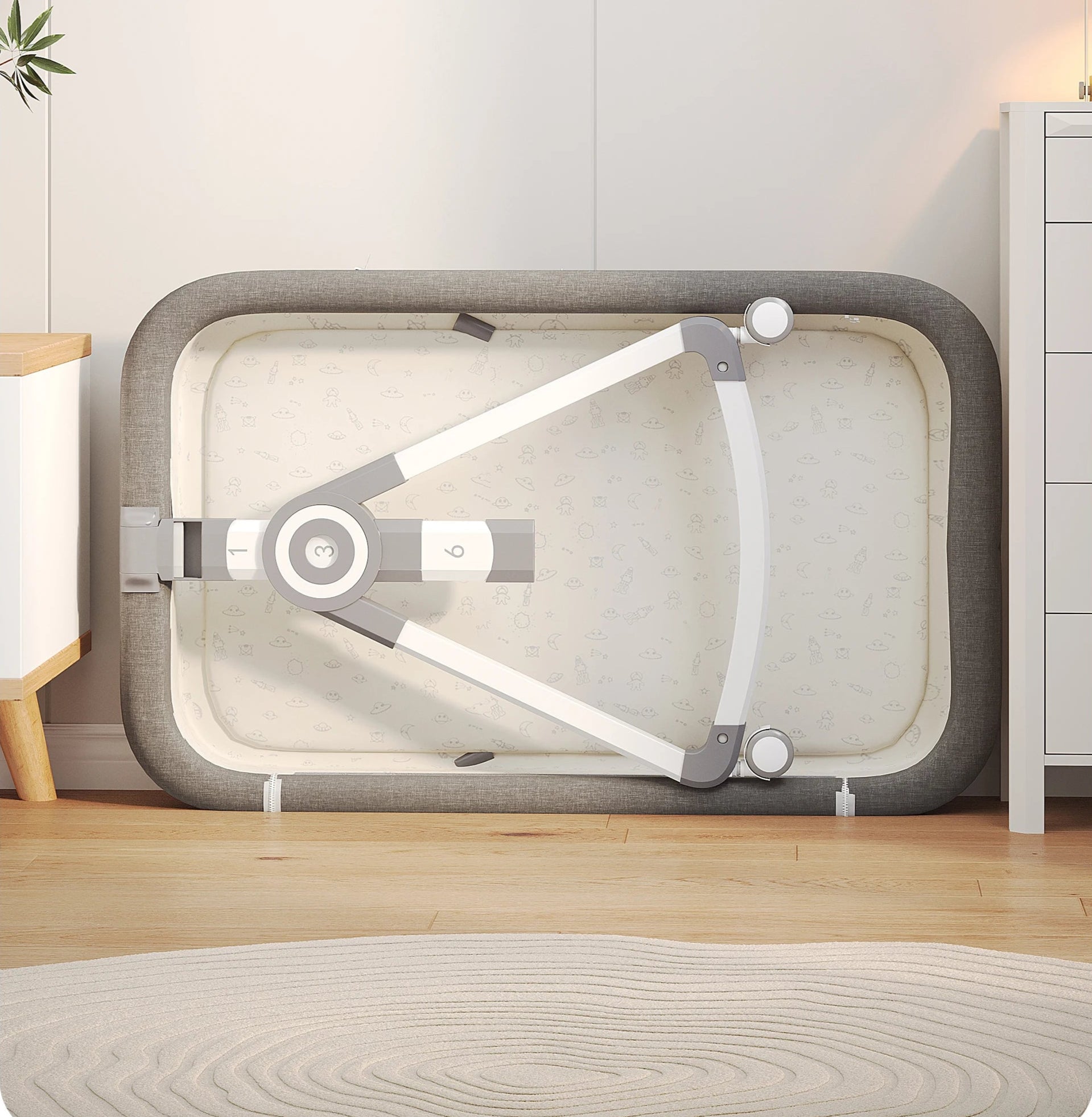 lit-bébé-cododo-gris-acajou-ultra-compacte