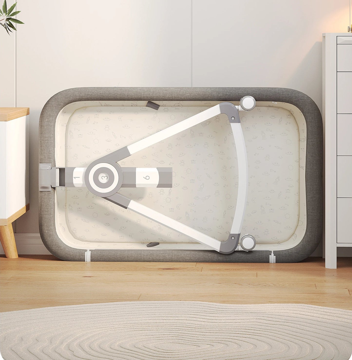 lit-bébé-cododo-gris-acajou-ultra-compacte