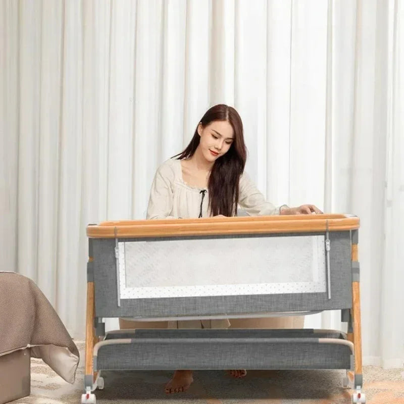 lit-bébé-cododo-gris-boisé-inclinaison