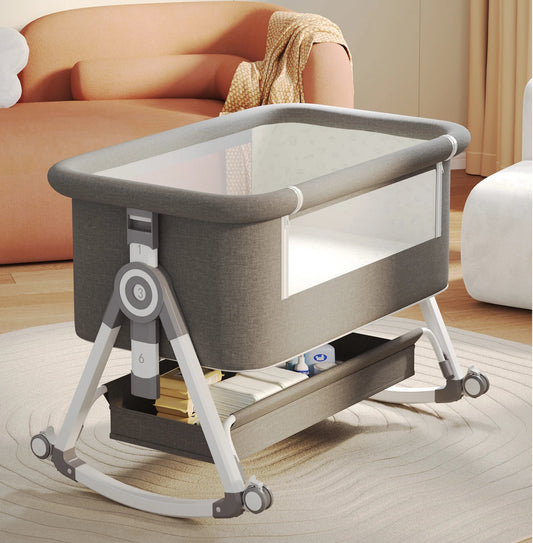 lit-bébé-cododo-gris-design-unique