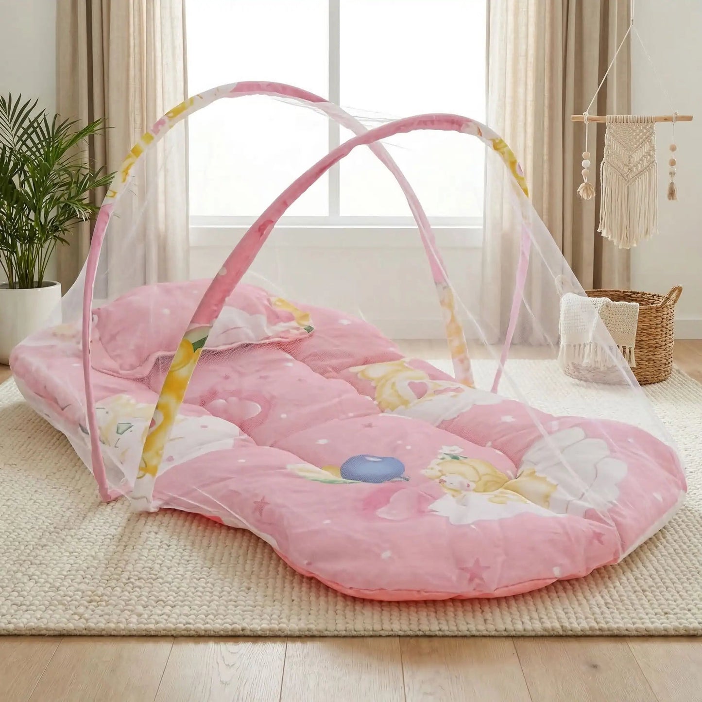moustiquaire-bébé-sleepnest-rose-design-unique