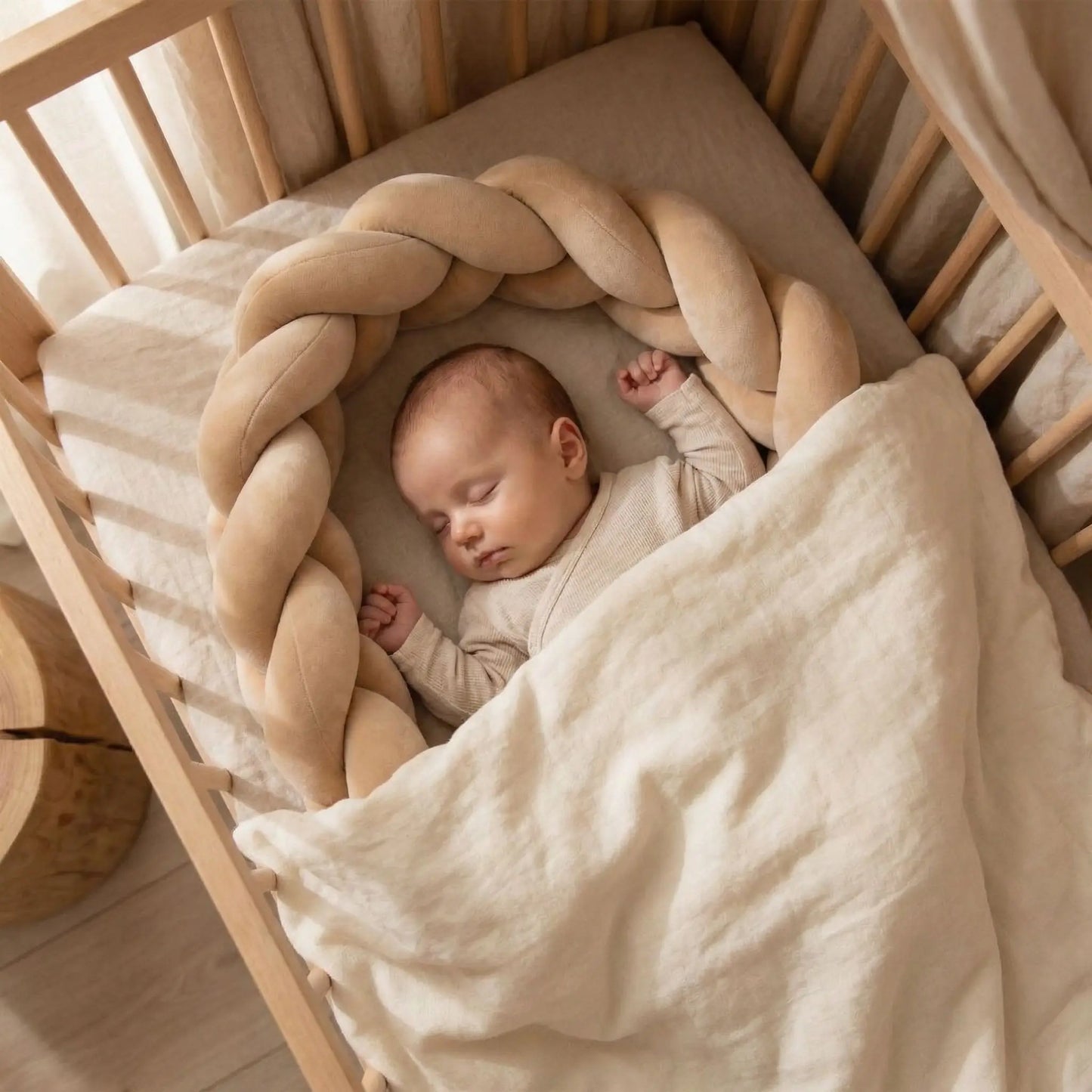 tour-de-lit-tressé-brun-pale-sécuritaire-utile