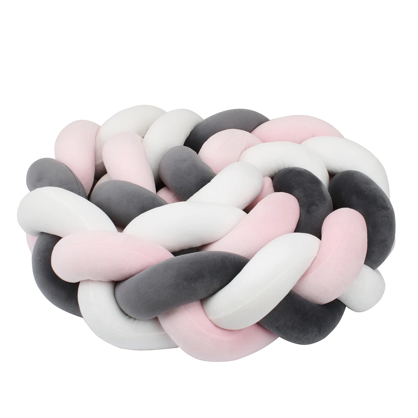 tresse-de-lit-bébé-noir-rose-blanc-tissu-respirant