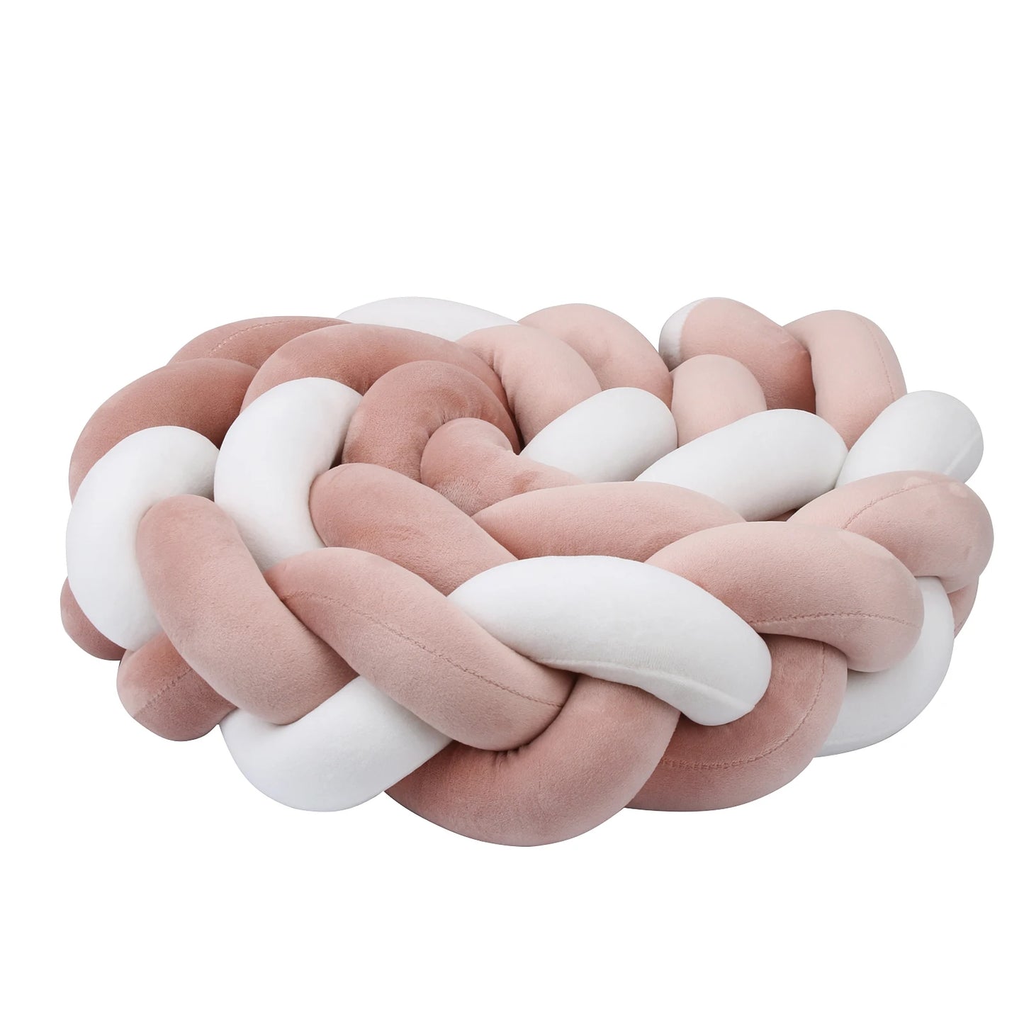 tresse-de-lit-rose-poudré-blanc-design-qui-respire