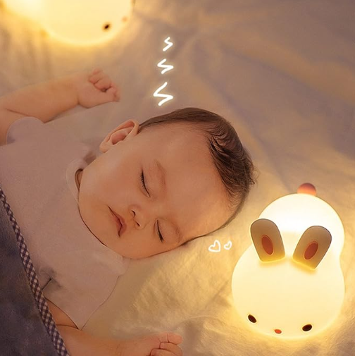 veilleuse-pour-bébé-lapin-sommeil-paisible