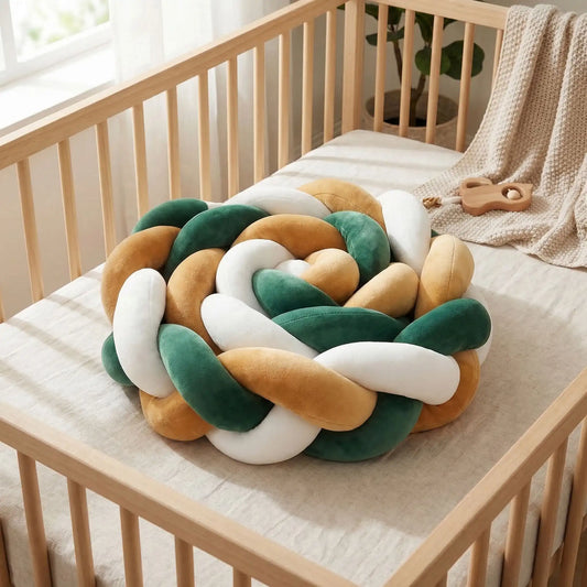 Tresse-de-lit-marron-vert-blanc-qualité-douceur