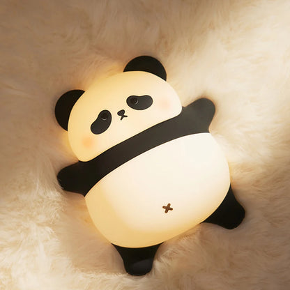 bébé-veilleuse-panda-couché-sécuritaire