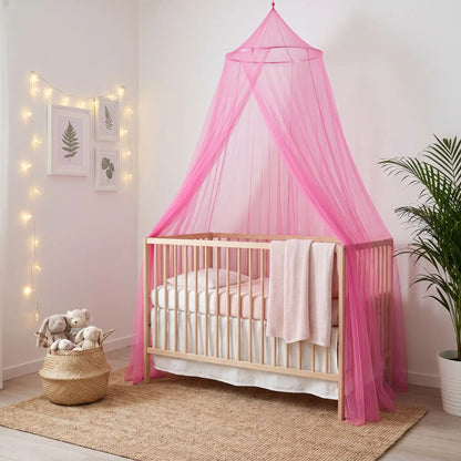 ciel de lit bébé pailleté rose est résistant et douce