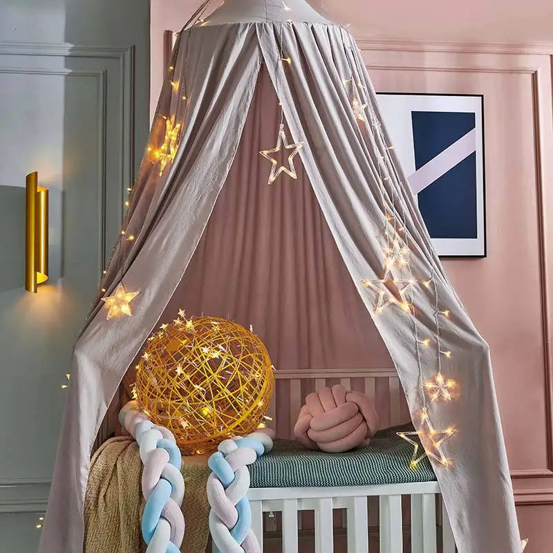 ciel-de-lit-enfant-gris-foncé-confortable