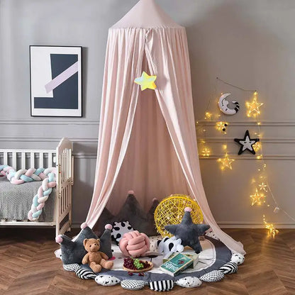 ciel-de-lit-enfant-rose-pale-décor-apaisant