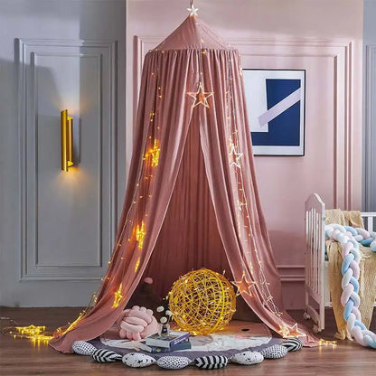 ciel-de-lit-enfant-rouge-foncé-décoration-incroyable