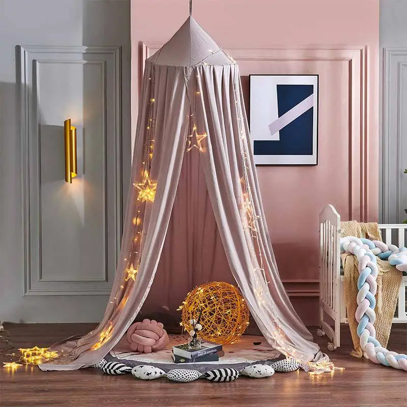 ciel-de-lit-enfant-vieux-rose-doux-confortable