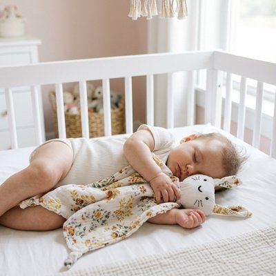 Doudou bebe fleur le compagnon pour le dodo