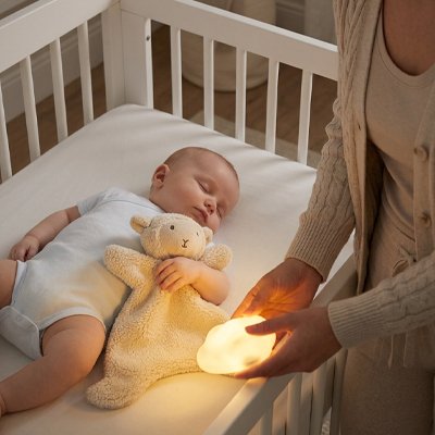 Doudou bebe mouton maman apaise bébé pour le dodo