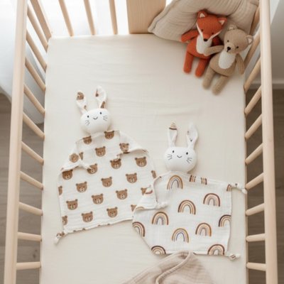 Doudou lapin doux et sécuritaire pour votre bébé