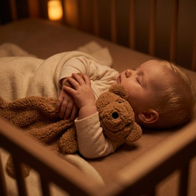 Doudou marron ultra doux pour bébé