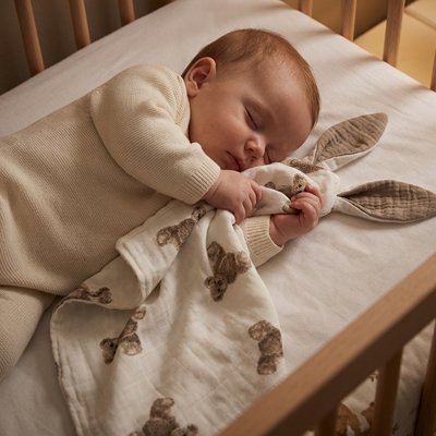 Doudou ourson assis inséparable pour bébé