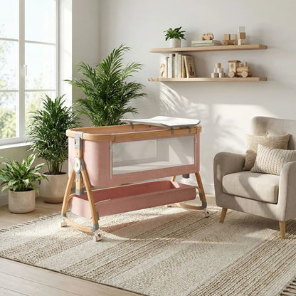 lit-bébé-cododo-rose-esthétique