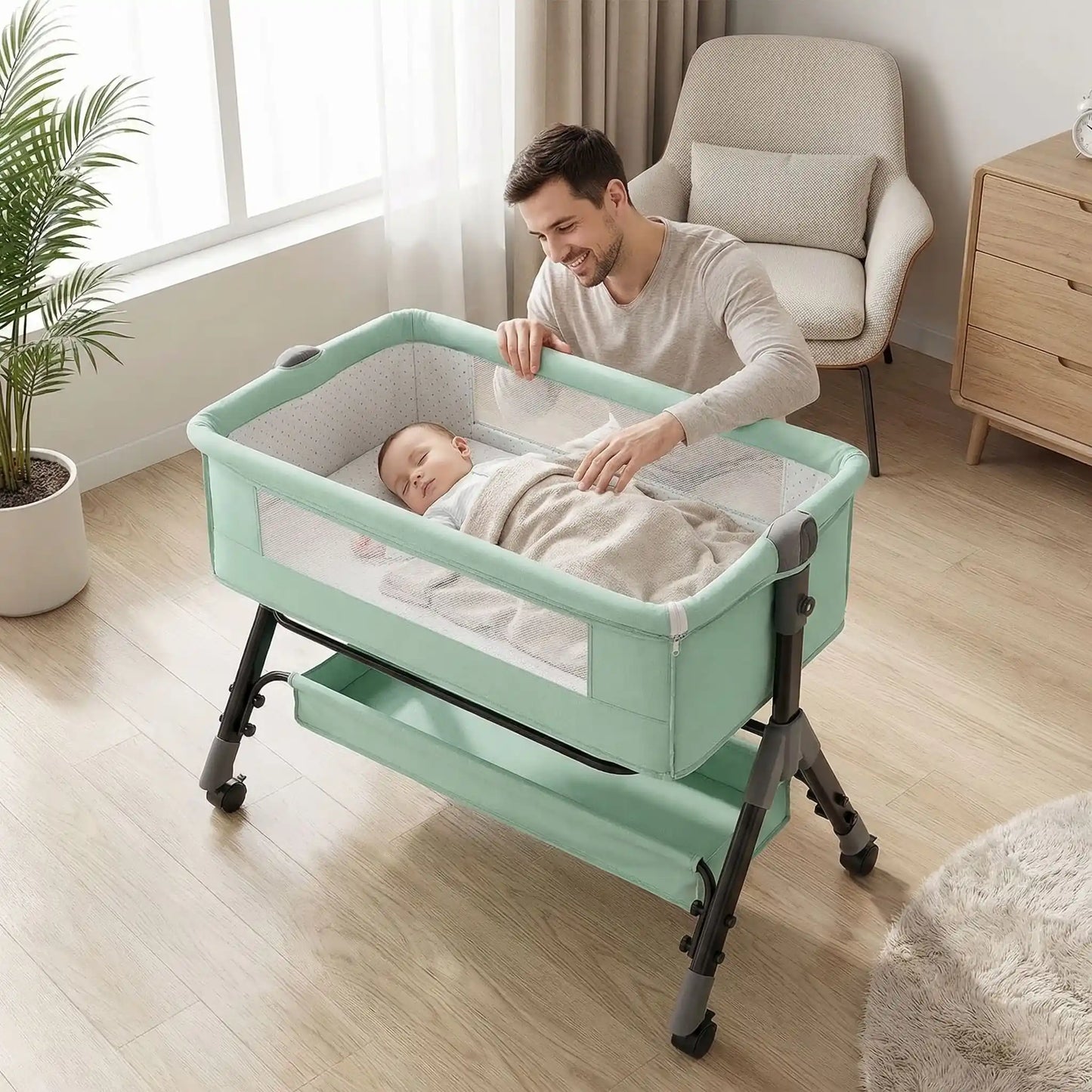 lit-cododo-babybedmobile-vert-confortable-sécuritaire
