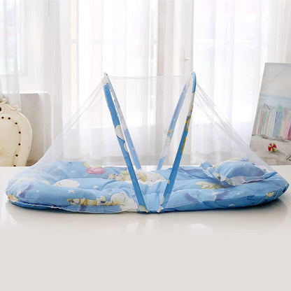 moustiquaire-lit-bebe-sleepnest-bleu-tissu-unique