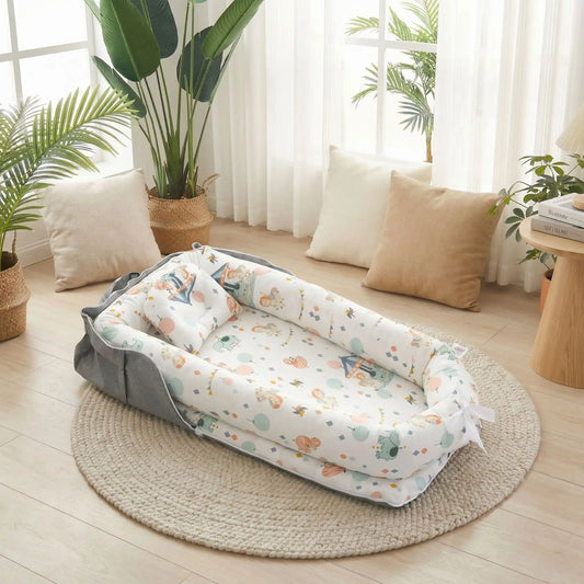 nid-pour-bébé-blanc-festif-gris-design-unique