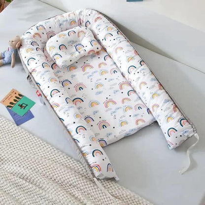 reducteur-de-lit-bebe-nidportablebebe-arc-en-ciel-Haute-qualiter