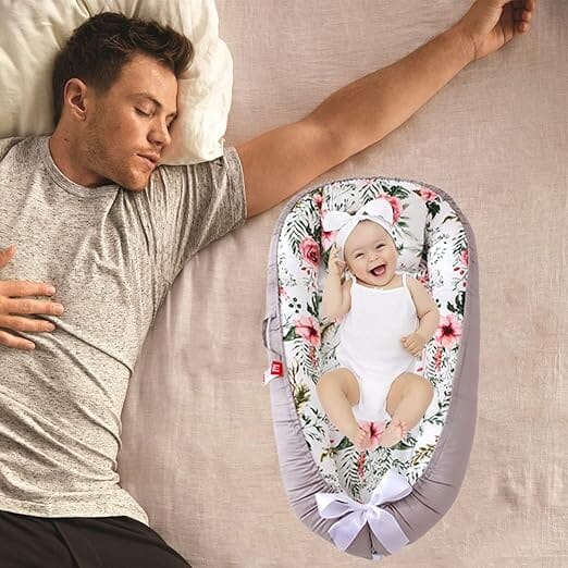 reducteur-de-lit-nidportablebebe-fleurs-securitaire
