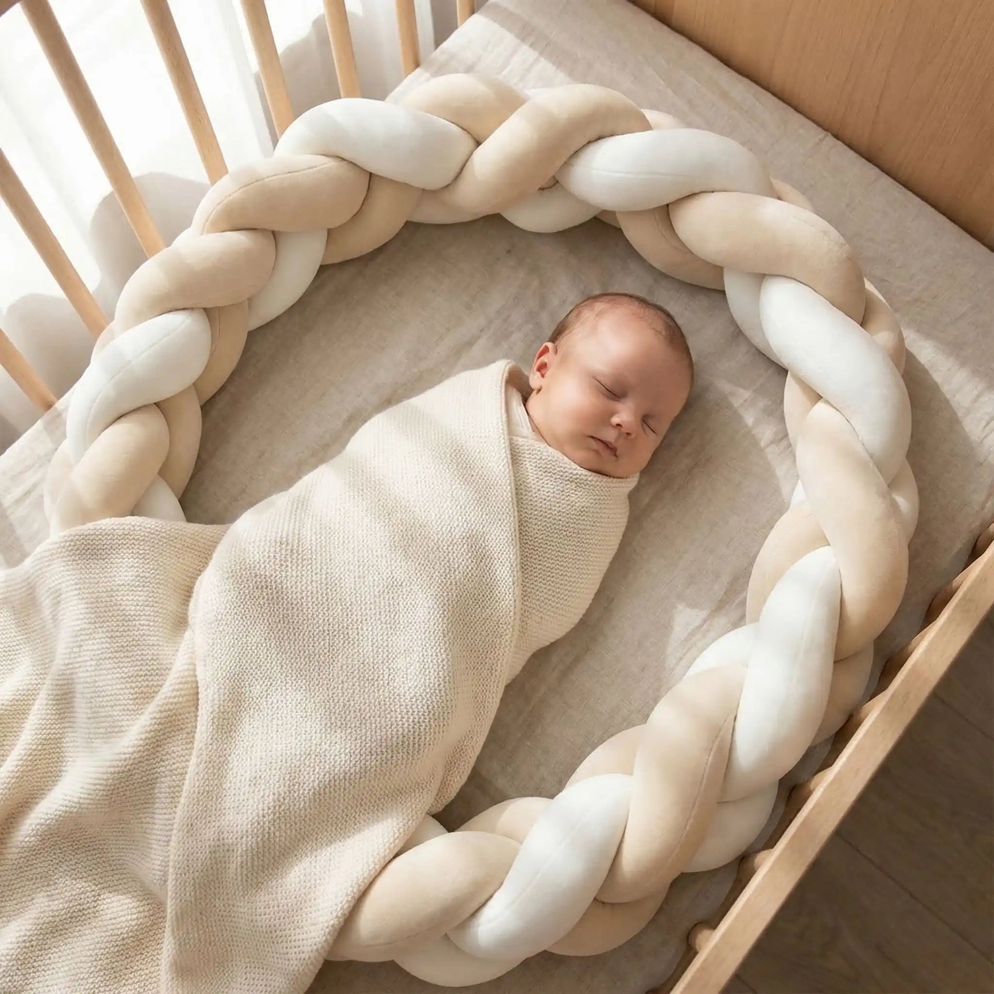 tour-de-lit-tresse-beige-blanc-tressé-douce