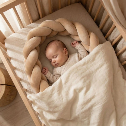 tour-de-lit-tressé-brun-pale-sécuritaire-utile