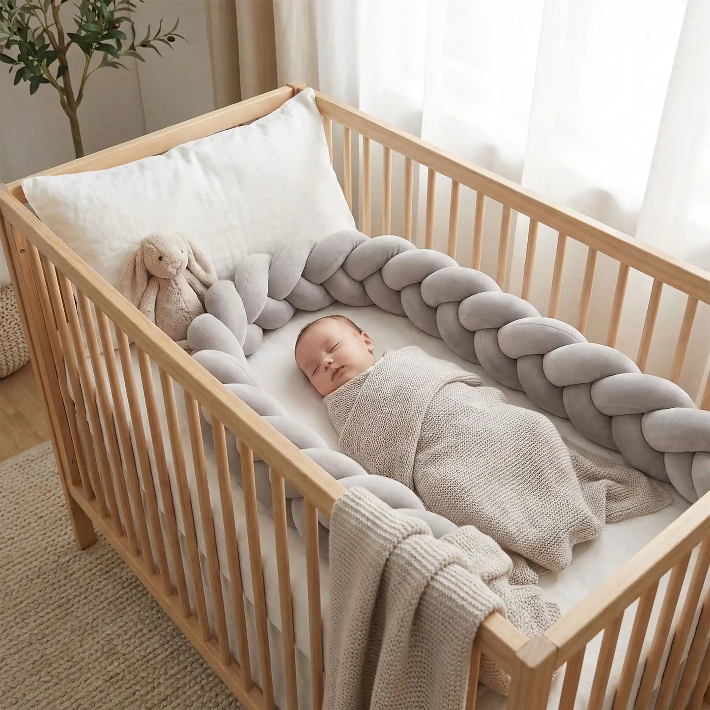 tour-de-lit-tressé-gris-sécuritaire