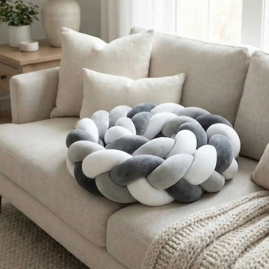 tour-de-lit-tressé-noir-gris-blanc-tresse-unique-résistante