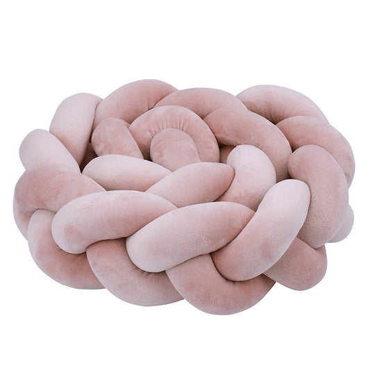 tresse-de-lit-bébé-vieux-rose-foncé-design-unique