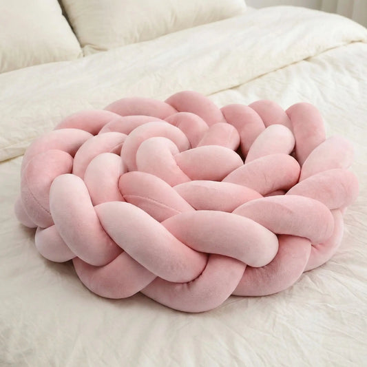 tresse-de-lit-bébé-vieux-rose-hypoallergénique