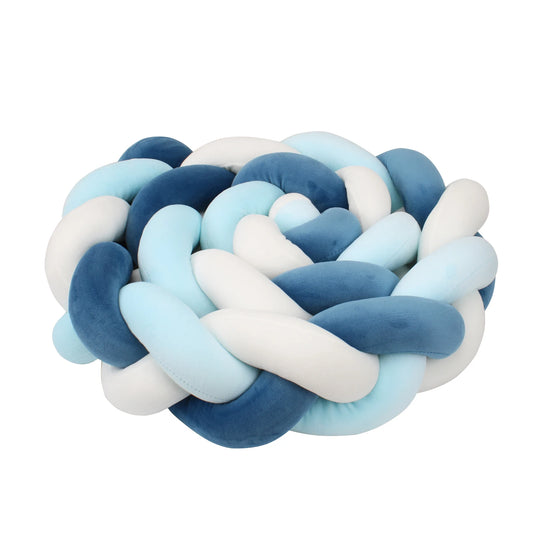 tresse-de-lit-bleu-foncé-turquoise-blanc-tissu-qui-respire