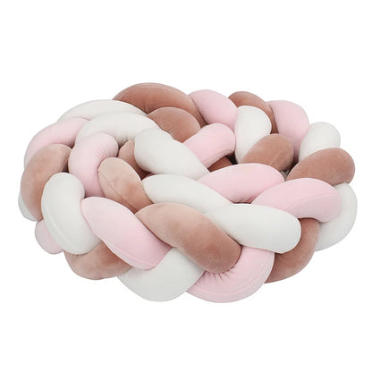 tresse-de-lit-vieux-rose-blanc-rose-confortable-sécuritaire