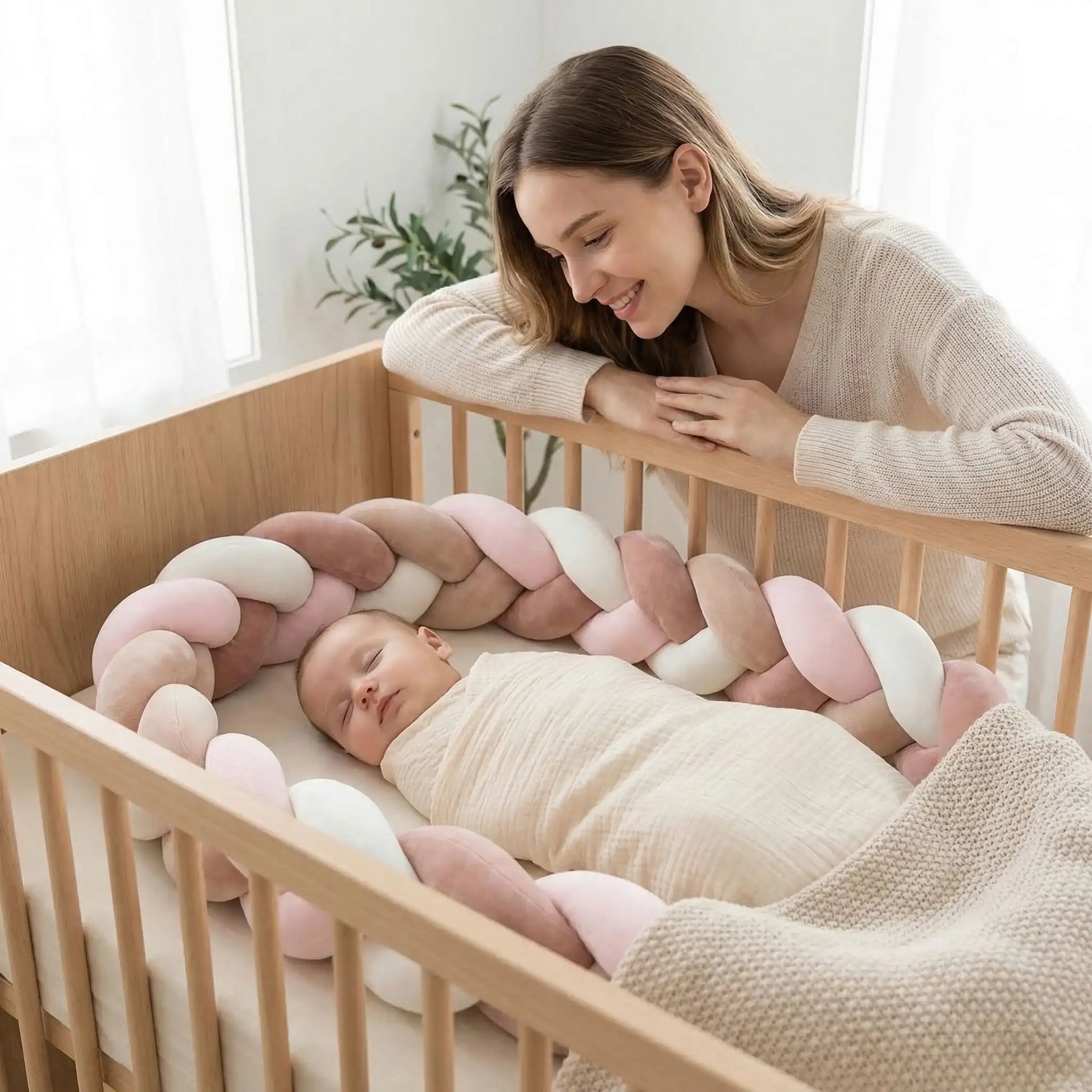 tresse-de-lit-vieux-rose-blanc-rose-sommeil-apaisant