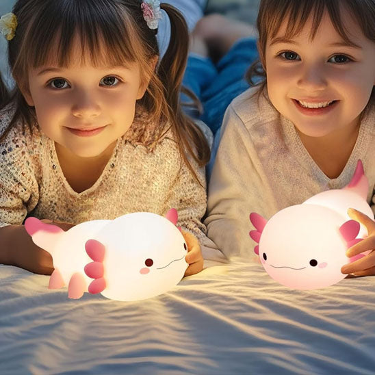 veilleuse-bébé-axolotl-éclairage-vif