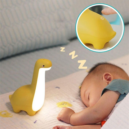veilleuse-bébé-dinosaure-jaune-sommeil-réparateur